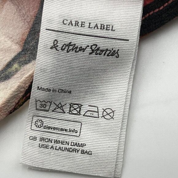 & Other Stories Women Size 6 Pink Tropical Tank Top - Picture 6 of 10